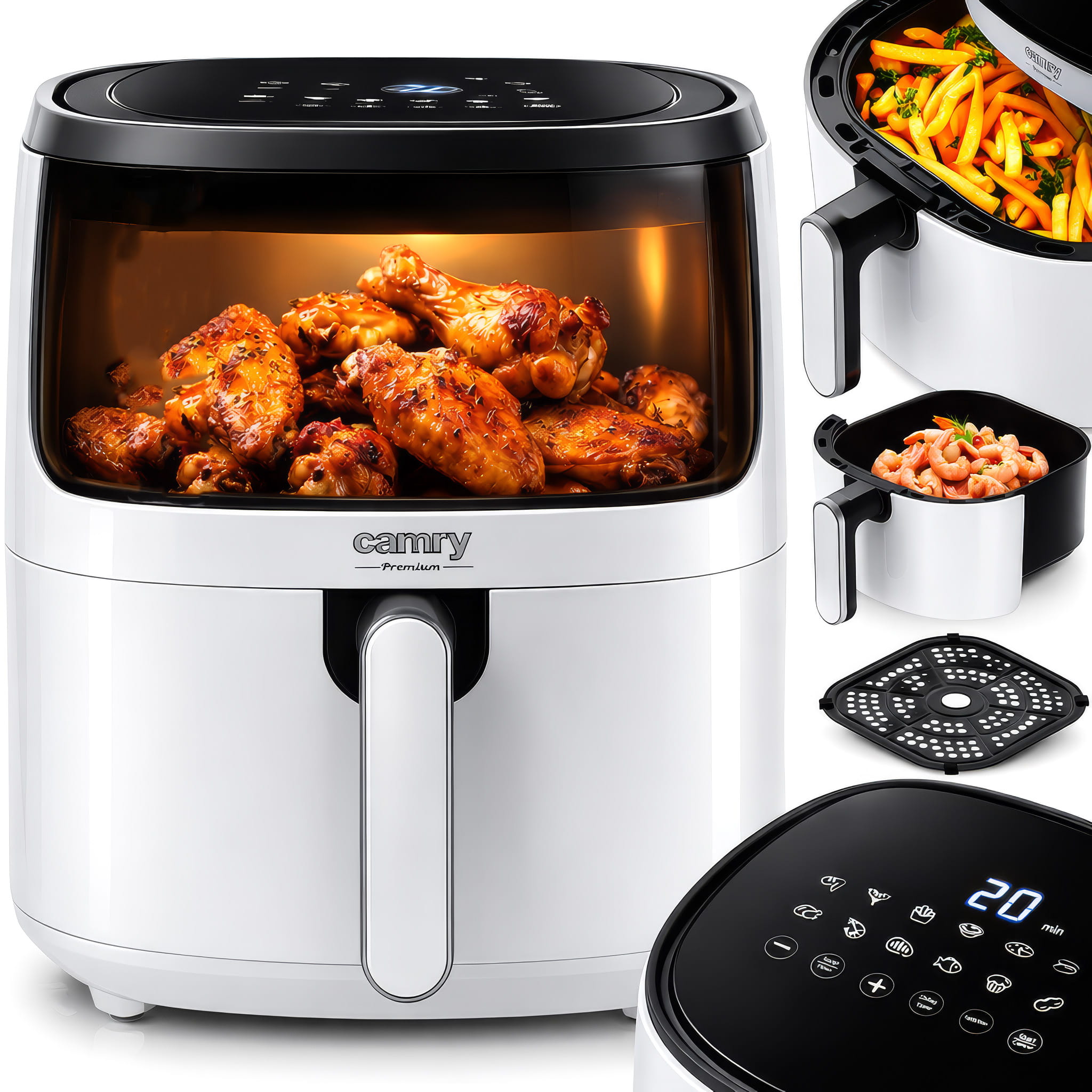 Frytkownica beztłuszczowa 5L z 12 programami - Airfryer CR 6313