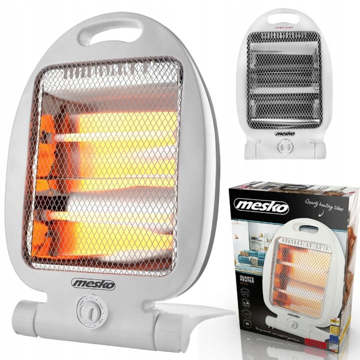 Grzejnik kwarcowy 800W z dwoma lampami i zabezpieczeniem MS 7710