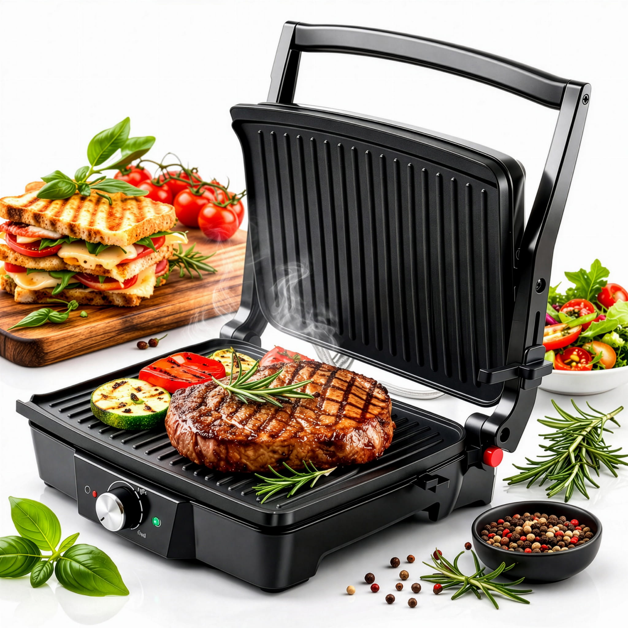 Grill elektryczny stołowy z regulacją temperatury - Camry CR 3061