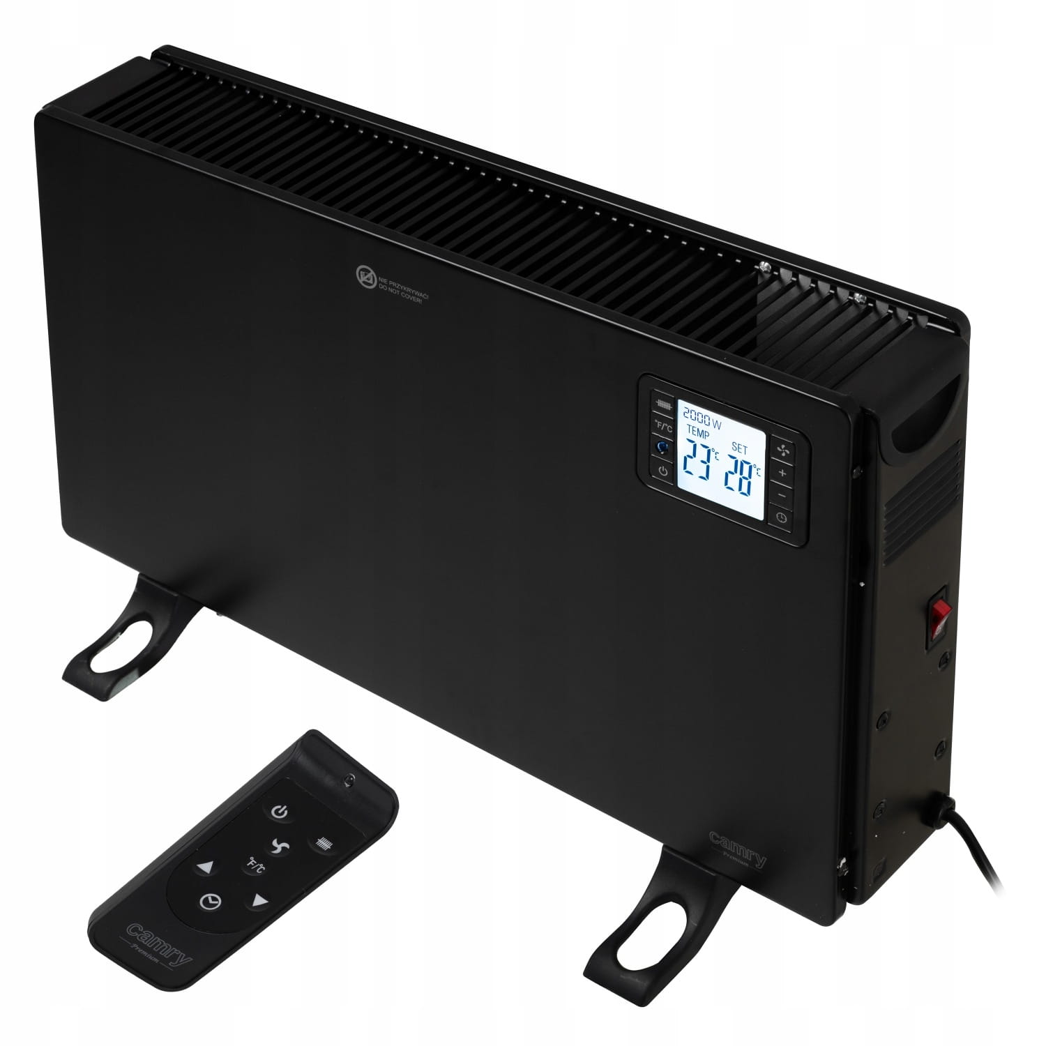 Grzejnik konwektorowy 2000W z pilotem LCD i timerem CR 7739