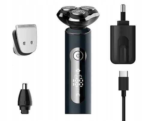 Golarka 3 w 1 do twarzy i włosów z trymerem - wodoodporna, USB-C AD 2940