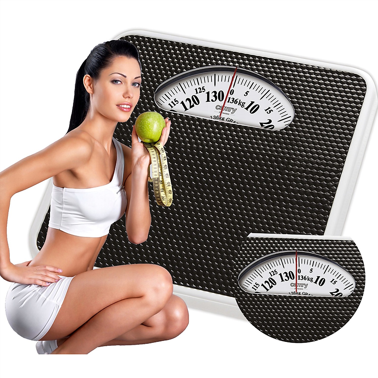 Waga łazienkowa mechaniczna 136 kg bez baterii CR 8181