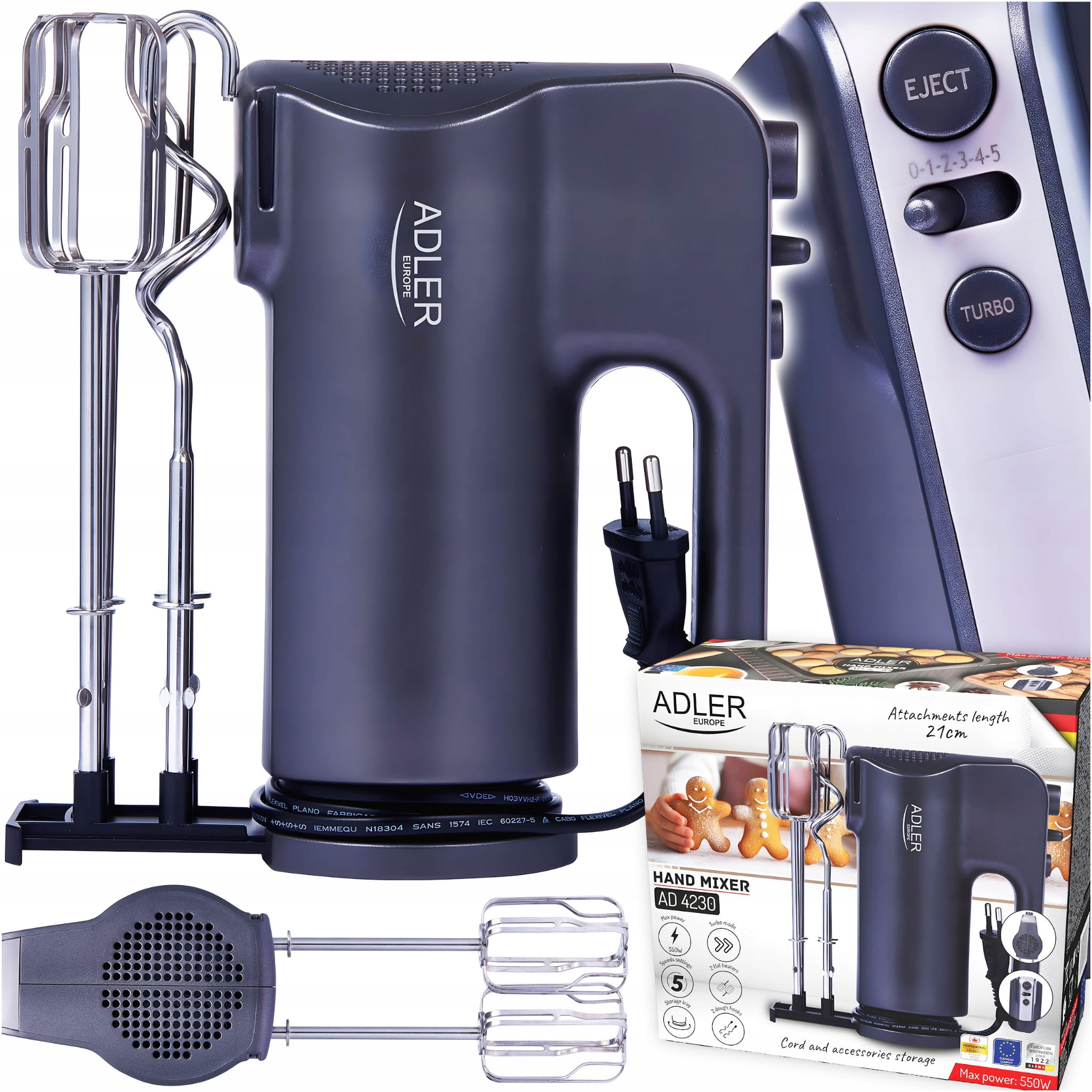 Mikser planetarny z wysuwaną tacką i 5 prędkościami AD 4230