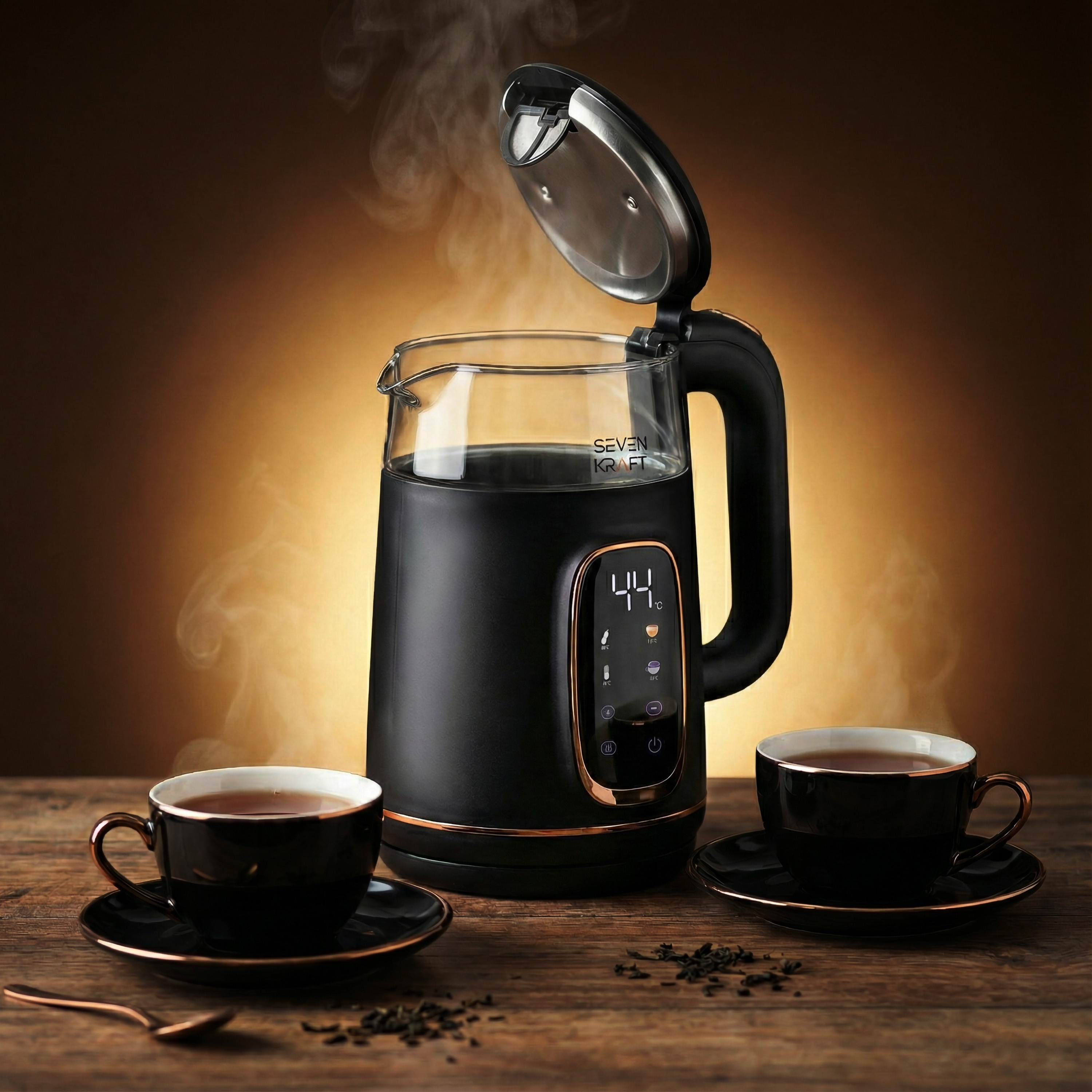 SevenKraft SK 1308bg – Czajnik Elektryczny z Regulacją Temperatury dla Wymagających