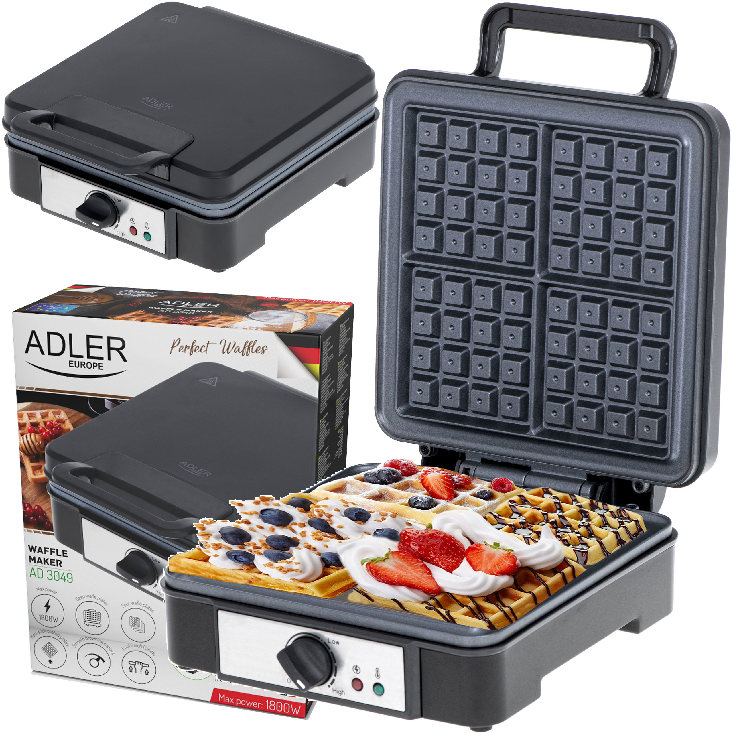 Gofrownica Adler AD 3049 – przepisy na gofry w gofrownicy